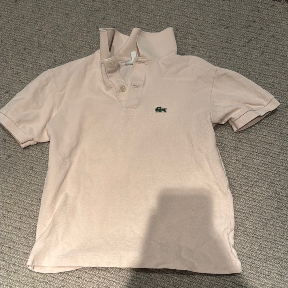 Lacoste Men's Cream Polo Shirt